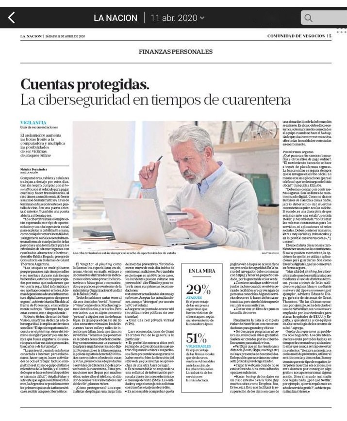 NextVision en diario La Nación